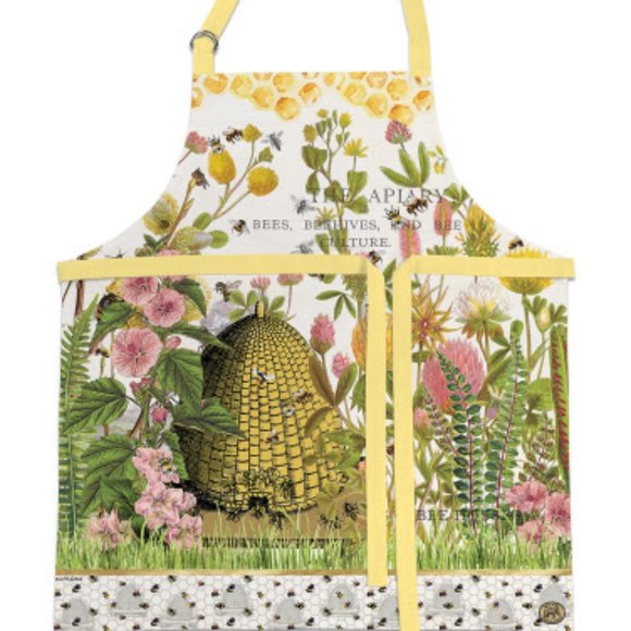 Michel Design Works Cotton Apron Honey & Clover - Picture 2 of 2